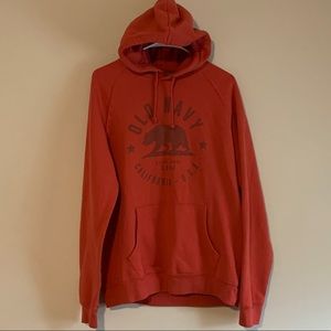 Old Navy Men’s Hoodie Red/orange Sz XL